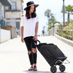 Trolley Dolly Bigger Folding Hand Truck, 200 lb. Capacity, Black (01-562)