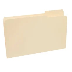 TRU RED™ 30% Recycled Top-Tab File Folders, 3-Tab, Manila, Legal-Size, 24/Pack (235408/TR58116)