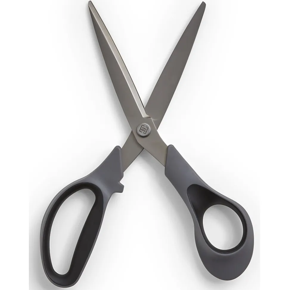 TRU RED™ 8" Stainless Steel Scissors, Straight Handle, 2/Pack (TR55022)
