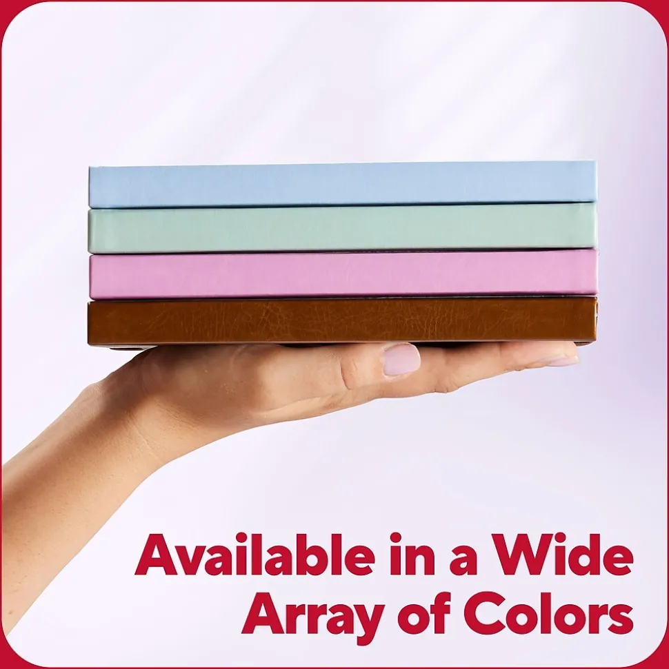 TRU RED™ 5.5” x 8” Medium Flexible Cover Narrow Ruled Journal, Light Blue (TR61954)