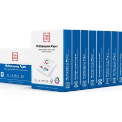 TRU RED™ 8.5" x 11" Multipurpose Paper, 20 lbs., 96 Brightness, 500 Sheets/Ream, 8 Reams/Carton (TR56964)