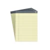 TRU RED™ Achieve Notepad, 8.5" x 11.75", Wide Ruled, Canary, 50 Sheets/Pad, 6 Pads/Pack (TR57364)