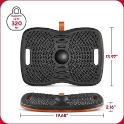 TRU RED™ Anti-Fatigue Balance Board, Black, 320 lbs. Capacity (TR62100)