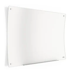 TRU REDâ„¢ Ergonomic Curved Magnetic Glass Dry-Erase Whiteboard, 4' x 3' (TR62094)