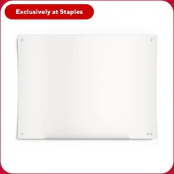 TRU RED™ Ergonomic Curved Magnetic Glass Dry-Erase Whiteboard, 4' x 3' (TR62094)