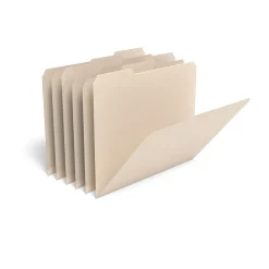 TRU RED™ File Folder, 3-Tab, Letter Size, Manila, 12/Pack (TR36049)