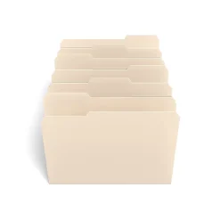 TRU RED™ File Folder, 3-Tab, Letter Size, Manila, 12/Pack (TR36049)