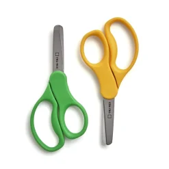 TRU RED™ Junior 5" Kids Blunt Tip Stainless Steel Scissors, Straight Handle, Right & Left Handed, 2/Pack (TR55055)