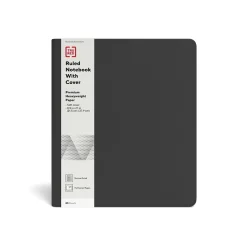 TRU RED™ Large Folio Soft Cover Ruled Notebook, Black (TR54992)