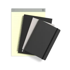 TRU RED™ Large Folio Soft Cover Ruled Notebook, Black (TR54992)