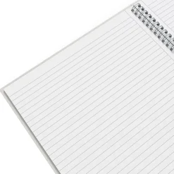 TRU RED™ Large Hard Cover Ruled Notebook, Gray/Blue (TR55737)