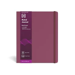 TRU REDâ„¢ Large Hard Cover Ruled Journal, Purple (TR55730)