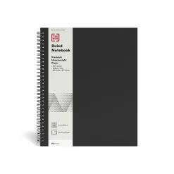 TRU RED™ Large Soft Cover Ruled Notebook, Black (TR54984)