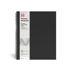 TRU RED™ Large Soft Cover Meeting Notebook, Black (TR54985)