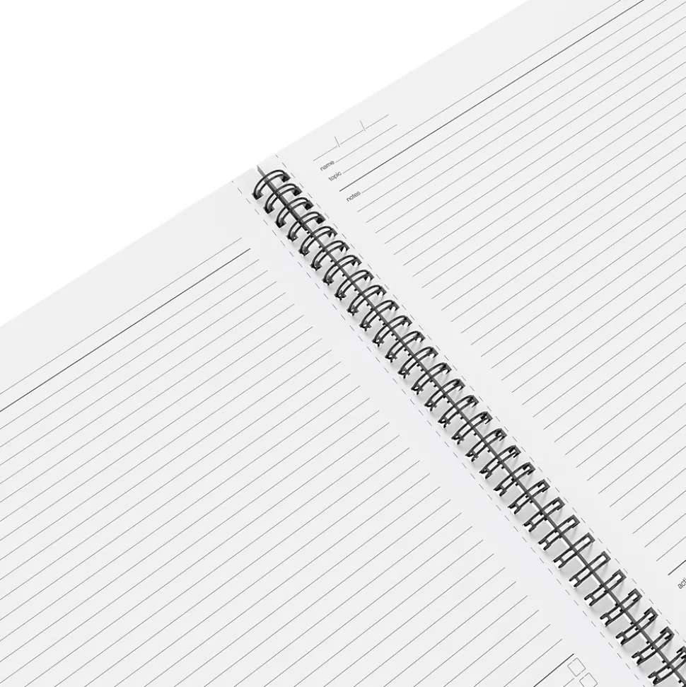 TRU RED™ Large Soft Cover Meeting Notebook, Black (TR54985)