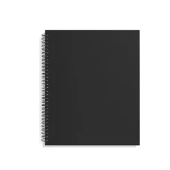 TRU RED™ Large Soft Cover Meeting Notebook, Black (TR54985)