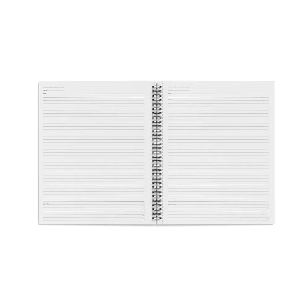 TRU RED™ Large Soft Cover Meeting Notebook, Black (TR54985)