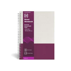 TRU REDâ„¢ Medium Hard Cover Ruled Notebook, Gray/Purple (TR55742)