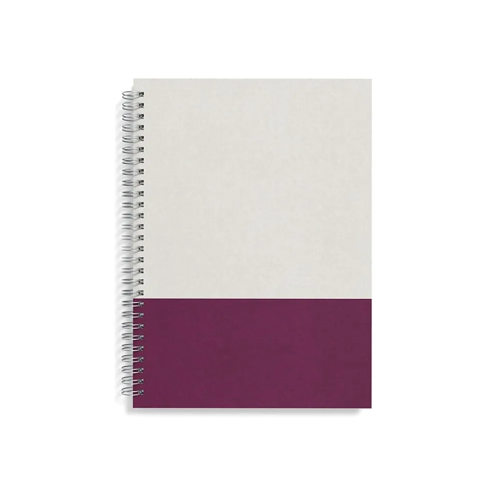TRU RED™ Medium Hard Cover Ruled Notebook, Gray/Purple (TR55742)