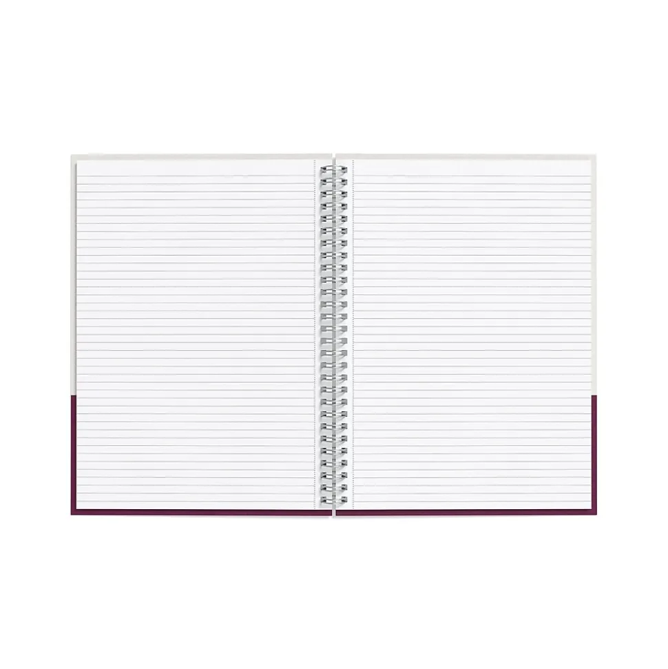 TRU RED™ Medium Hard Cover Ruled Notebook, Gray/Purple (TR55742)