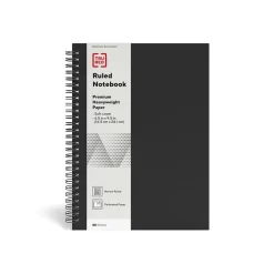 TRU RED™ Medium Soft Cover Ruled Notebook, Black (TR54987)