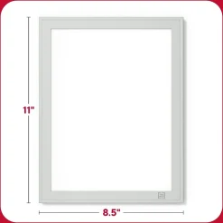 TRU RED Melamine Dry-Erase Whiteboard, Aluminum Frame, 8.5