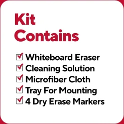 TRU RED™ Pen Dry Erase Kit, Fine Tip, Assorted, 4/Pack (TR61743/TR56941)