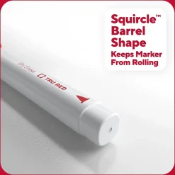 TRU RED™ Pen Dry Erase Markers, Fine Tip, Assorted, 8/Pack (TR61443/TR56881)