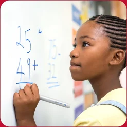 TRU RED™ Pen Dry Erase Markers, Fine Tip, Assorted, 8/Pack (TR61443/TR56881)