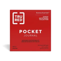TRU RED™ Pocket Journal, Dotted, Assorted Colors (TR58427)