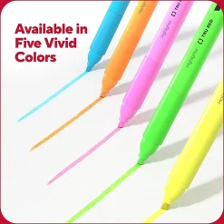 TRU RED™ Pocket Stick Highlighter with Grip, Chisel Tip, Yellow, 5/Pack (TR54578)
