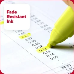 TRU RED™ Pocket Stick Highlighter with Grip, Chisel Tip, Assorted, 12/Pack (TR54586)