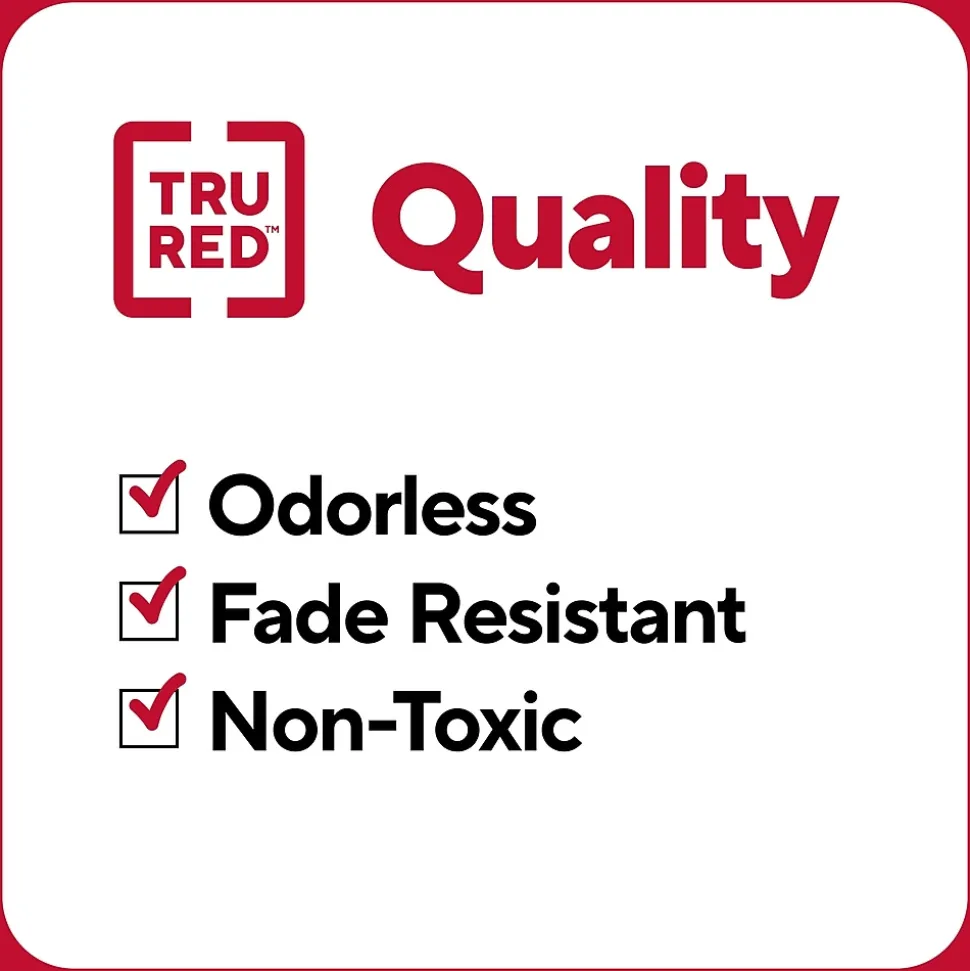 TRU RED™ Pocket Stick Highlighter with Grip, Chisel Tip, Yellow, Dozen (TR54580)