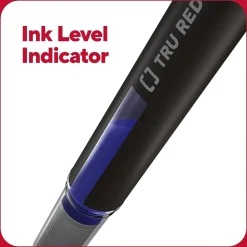 TRU RED™ Rollerball Pens, Conical Tip, Blue, Dozen/Pack (TR57322)