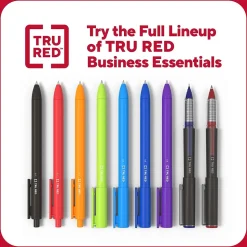 TRU RED™ Rollerball Pens, Conical Tip, Blue, Dozen/Pack (TR57322)