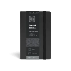 TRU RED™ Small Flexible Cover Dotted Journal, Black (TR54782)