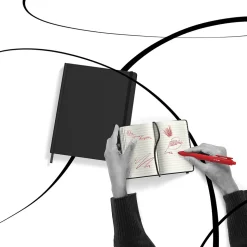 TRU RED™ Small Hard Cover Ruled Journal, Black (TR54770)