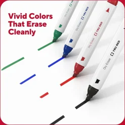 TRU RED™ Tank Dry Erase Markers, Twin Tip, Assorted, 4/Pack (TR61439/TR57838)