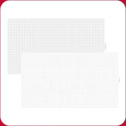 TRU RED™ Templated Magnetic Glass Dry-Erase Whiteboard, 3' x 2' (TR62139)