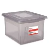 TRU RED™ Weather-Resistant File Box, Letter/Legal, Frost Gray, 4/Carton (TR57623CT)