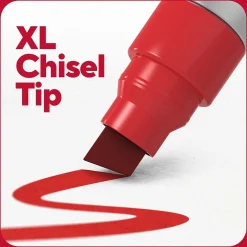 TRU RED™ XL Tank Permanent Markers, Chisel Tip, Assorted, 4/Pack (TR56935)