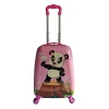 TUCCI 11" Hardside Carry-On Suitcase, 3-Wheeled Spinner, TSA Checkpoint Friendly, Pink (T0501-PeppyPand)