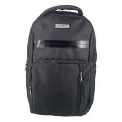 Tucci BIKER Laptop Backpack, Medium, Black (T0573)