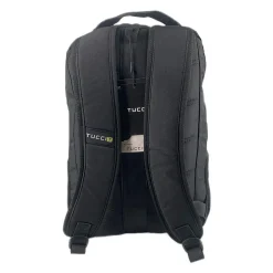 Tucci CITY RIDER Laptop Backpack, Medium, Black (T0566)