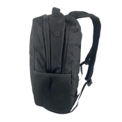 Tucci CITY RIDER Laptop Backpack, Medium, Black (T0566)