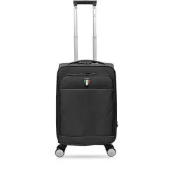 TUCCI Hardside Carry-On Suitcase, 4-Wheeled Spinner, TSA Checkpoint Friendly, Charcoal (T0473-20in-CHL)