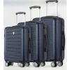 TUCCI Hardside Spinner Carry-On Luggage Set, TSA Checkpoint Friendly (T0280-03PC-BLU)