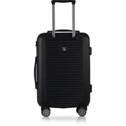 TUCCI Hardside Spinner Carry-On Luggage Set, TSA Checkpoint Friendly (T0280-03PC-BLK)