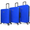 TUCCI Hardside Spinner Carry-On Luggage Set, TSA Checkpoint Friendly (T0129-03PC-BLU)