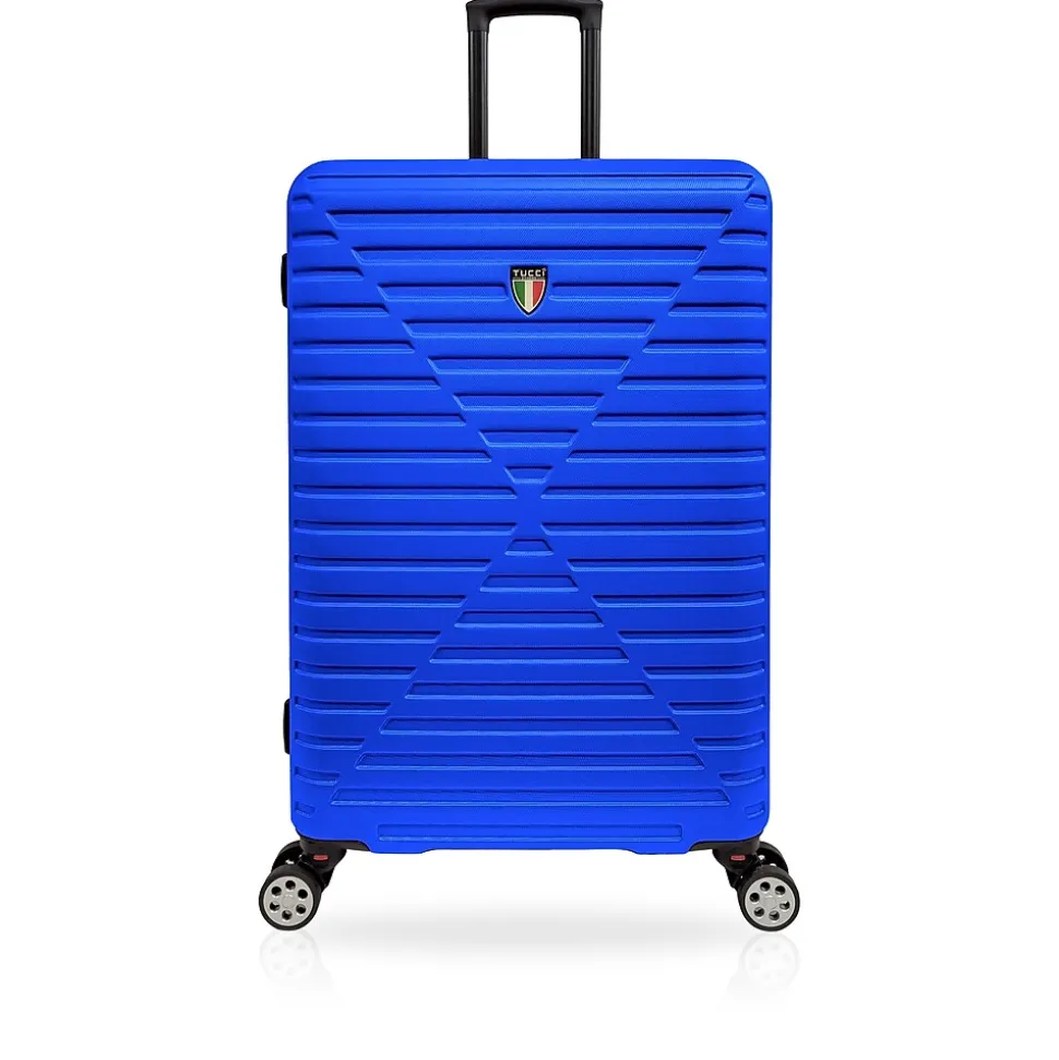 TUCCI Hardside Spinner Carry-On Luggage Set, TSA Checkpoint Friendly (T0129-03PC-BLU)